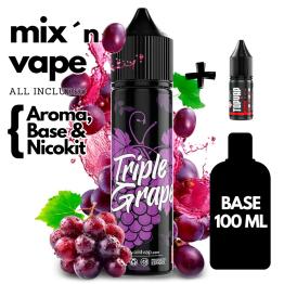 Aroma TRIPLE GRAPE 16ml (Longfill) - Oil4Vap - MIX ´N VAPE (Aroma + Nicokit + Base)
