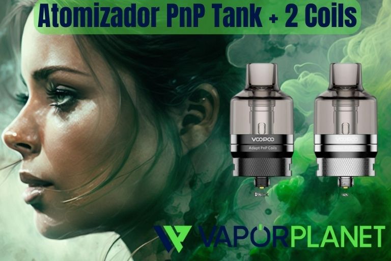 Atomizador PnP Tank + 2 Coils (pin 510 imantado) - Voopoo