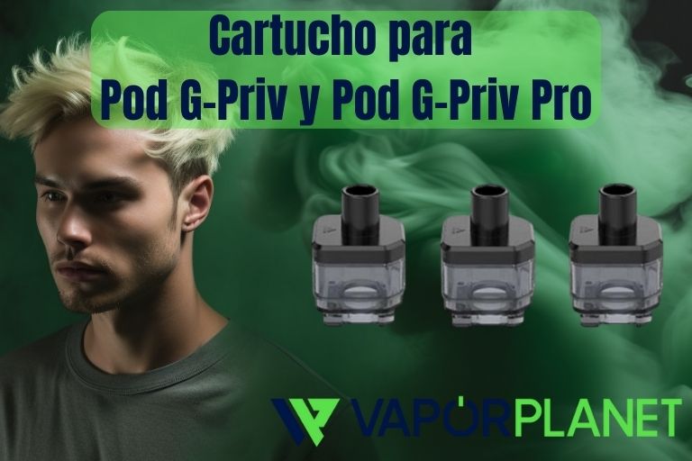 Cartucho para Pod G-Priv y Pod G-Priv Pro 5,5ml (3pcs) - Smoktech