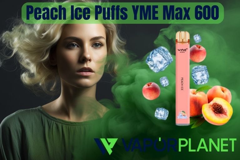 Peach Ice Puffs YME Max 600 20mg - Pod Desechable