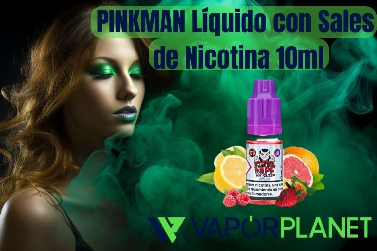 PINKMAN Líquido com Sais de Nicotina 10ml - 10mg/20mg - Vampire Vape