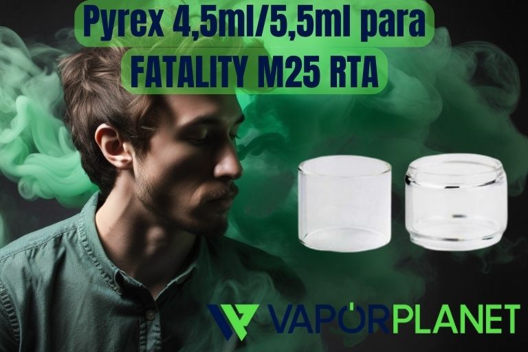 Pyrex 4,5ml/5,5ml para FATALITY M25 RTA - QP DESIGN