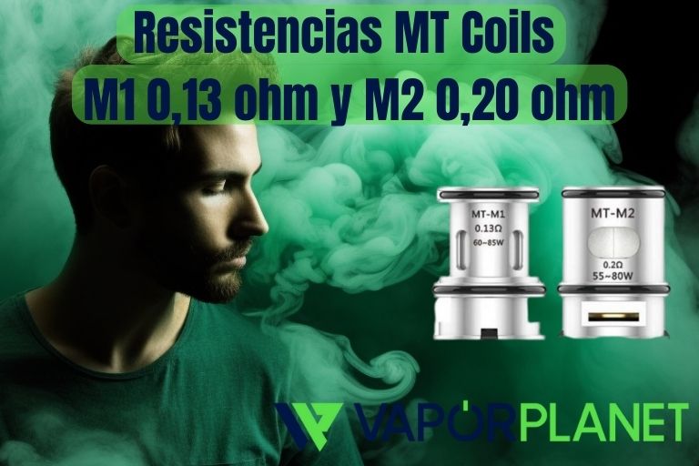 Resistencias MT Coils M1 0,13 ohm y M2 0,20 ohm – Voopoo Coil Resistencias