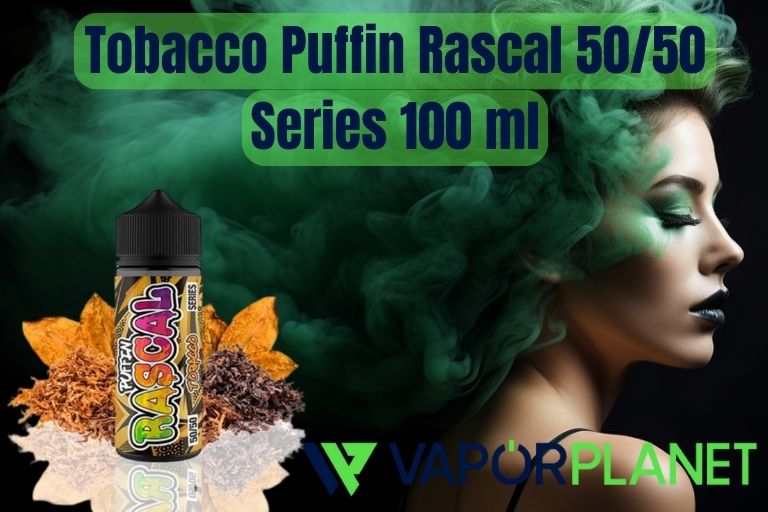 Tobacco Puffin Rascal 50/50 Series 100 ml + 2 Nicokit grátis